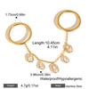 Yori Stainless Steel Shiny Cubic Zirconia Drop Tassels Fascinating Rings  for Women Trendy 18K PVD Plated Jewelry Waterproof