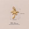 Pendentif Transfrontalier en Acier Inoxydable Or 18K: Série Personnalisée DIY pour Femmes