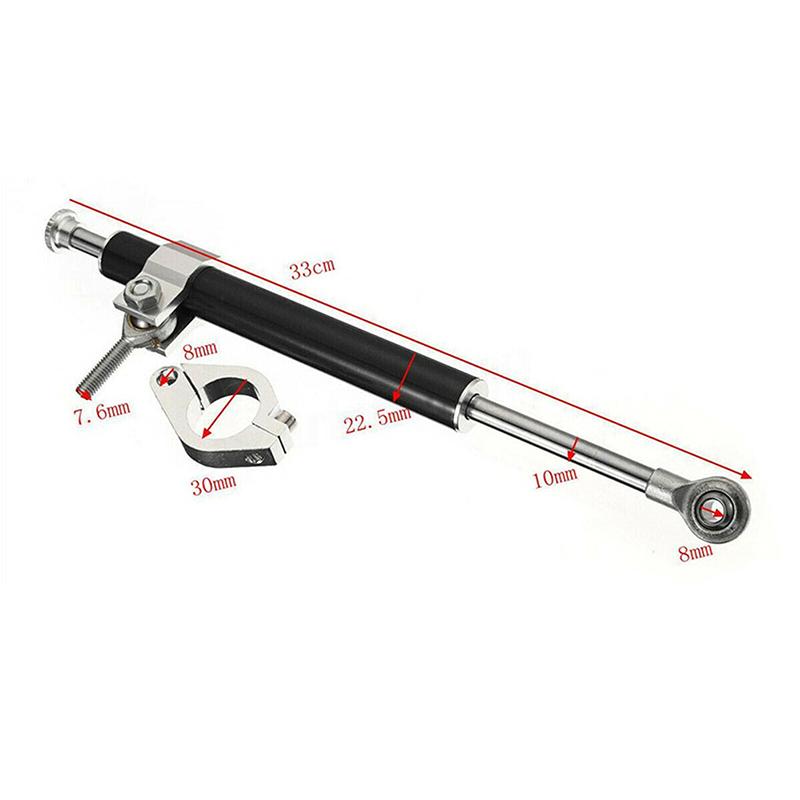 Univerzální stabilizátor tlumiče řízení motocyklu Hliníkový lineární nastavitelný stabilizátor vyvažovací páky 330 mm Příslušenství