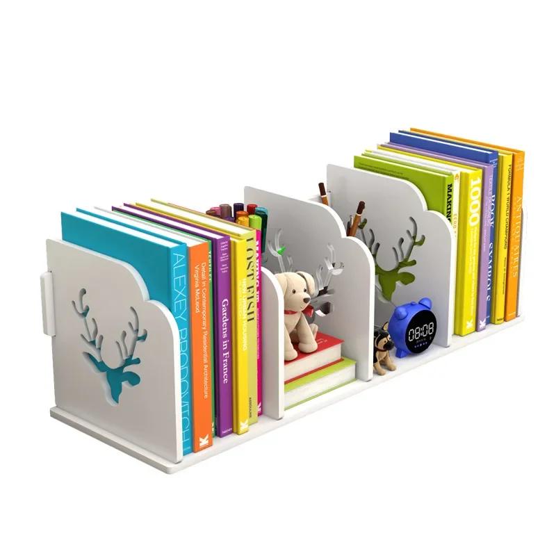 Multi-layer Easy-to-assemble Desktop Bookshelf Table Book Stand Cute for Children and Students