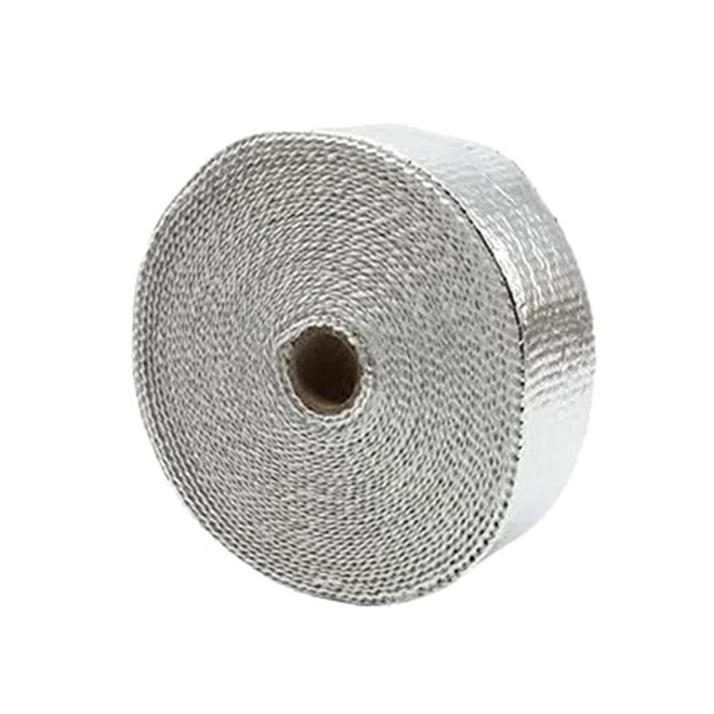 2"x16ft Black Fiberglass Exhaust Heat Wrap Roll for Motorcycle Heat Shield Tape Heat Insulation Roll Tape