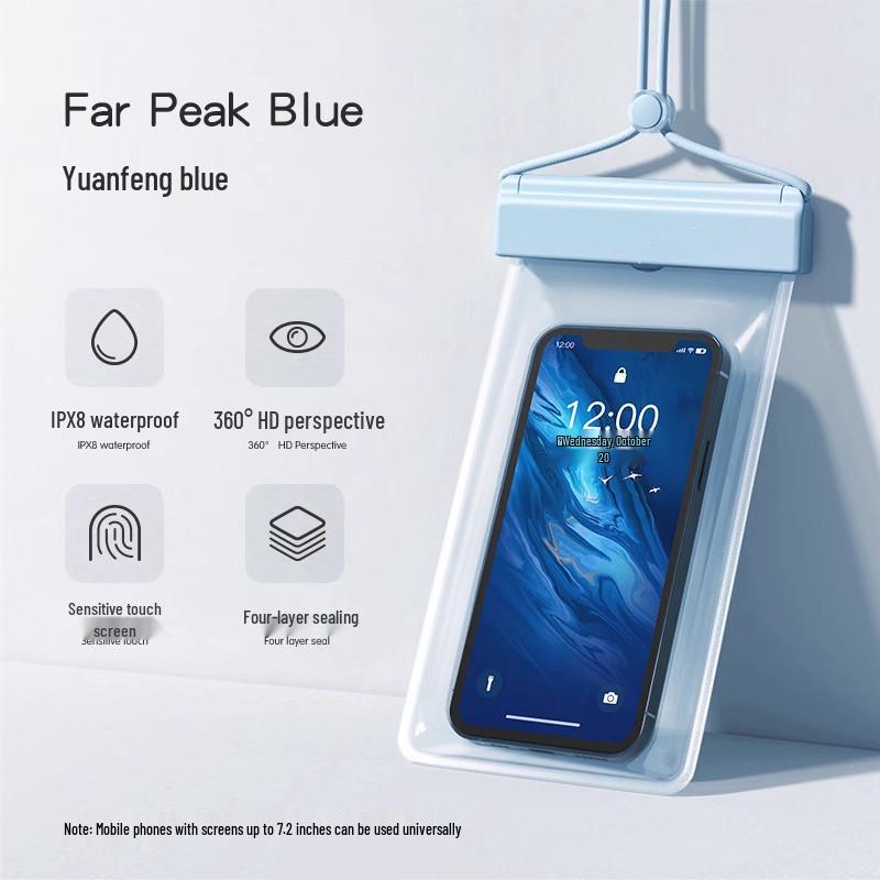 Waterproof Phone Bag for Underwater Photography - Touch-Screen Compatible, Sealed for Swimming and Diving.