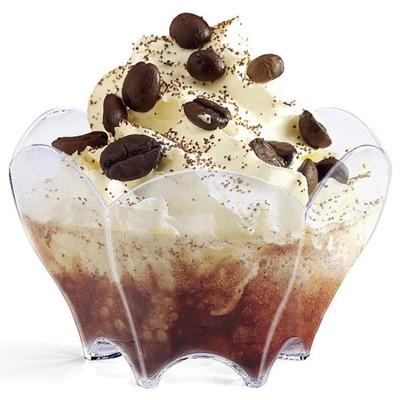 24Pcs Dessert Bowl Layout Props Thickened Lightweight Chic Wide Opening Flower Shape Mousse Container Home Decor