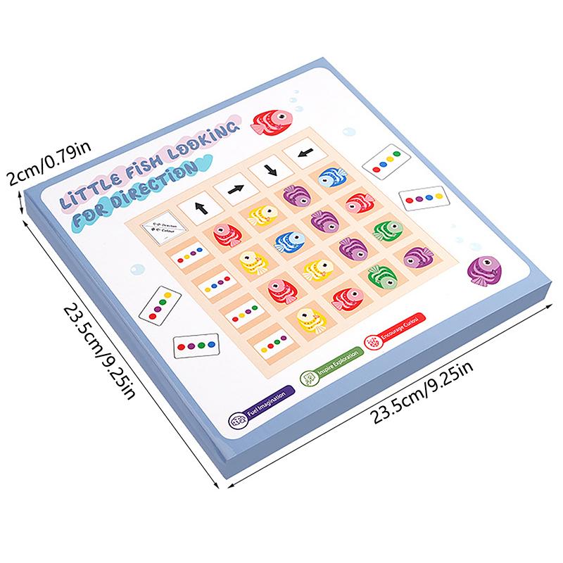 Kids Montessori Wooden Educational Table Games Toys Direction Color Battle Game Toddler Early Educational Toys For Children Gift