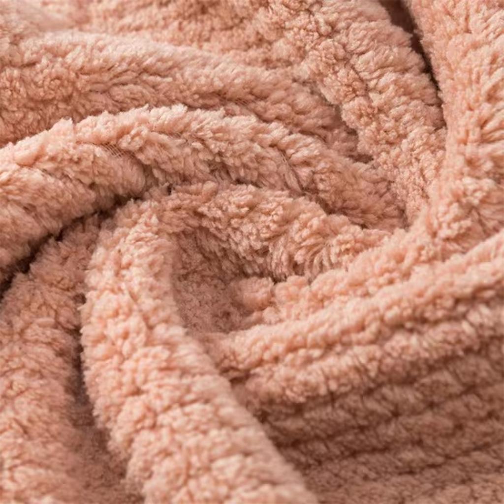 Ultra Fine Fiber Towel With Dry Hat  Absorbent Towel Hair Dryer Towel Can Quickly Dry Curly Or Straight Short Hair Without Affe