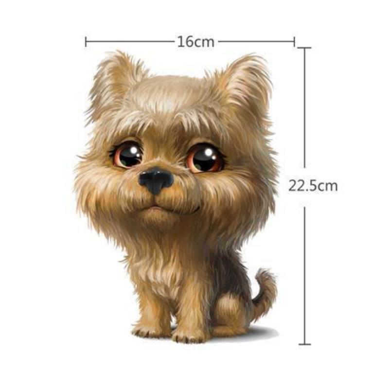 3D General Motors Decorative Stickers Cute Kitty Dog Car Stickers Body Scratch Shielding Decorative Stickers Creative and Realistic