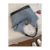 IELGY Korean Denim Canvas Bag Summer Fashion Armpit Order Shoulder Large Capacity Tote Bag