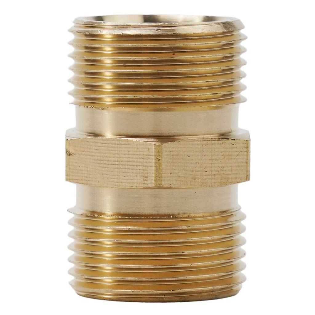 High Quality Brand New Hose Connector Male Adapter Garden Power Tools Pressure Washer Car Cleaning Brass M22/14mm
