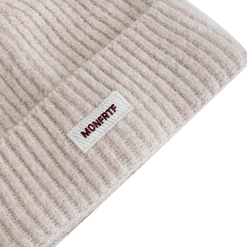 New Style Slouchy Hats Beanie Hats Winter Cap Y2K Warm Cap For Women Solid Color MONFRTF Letter Winter Knitted Girl Hats