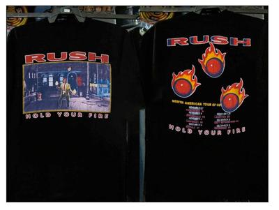 Rush Hold Your Fire North American Tour 87-88 T-Shirt