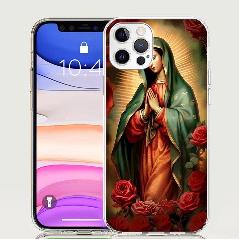 Jungfrau von Guadalupe Jungfrau Maria Handyhülle für Apple iPhone 17 Air 16 15 Plus 14 + 13 Mini 12 11 Pro Max 7 8 SE 16Max Weiche Hülle