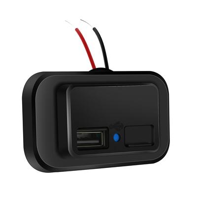 Prises USB Doubles 3.1A Adaptateur de Chargeur de Voiture Prise d'Alimentation 12-24V avec Bouchon Anti-Poussière pour Voiture Bus Camion Camping-Car
