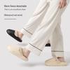 Waterproof Cotton Slippers: Non-Slip, Removable, Warm Indoor Footwear for Women and Men - New Autumn/Winter Style.