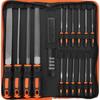 17-Piece Metal File Set: Round Steel Files & Grinding Tools with Bag