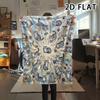 1Pc Vibrant Mandala Cats Print Flannel Blanket,High Quality Comfortable for All Seasons,Home Decor,Warmth and Comfort,Perfect for Christmas Gifts