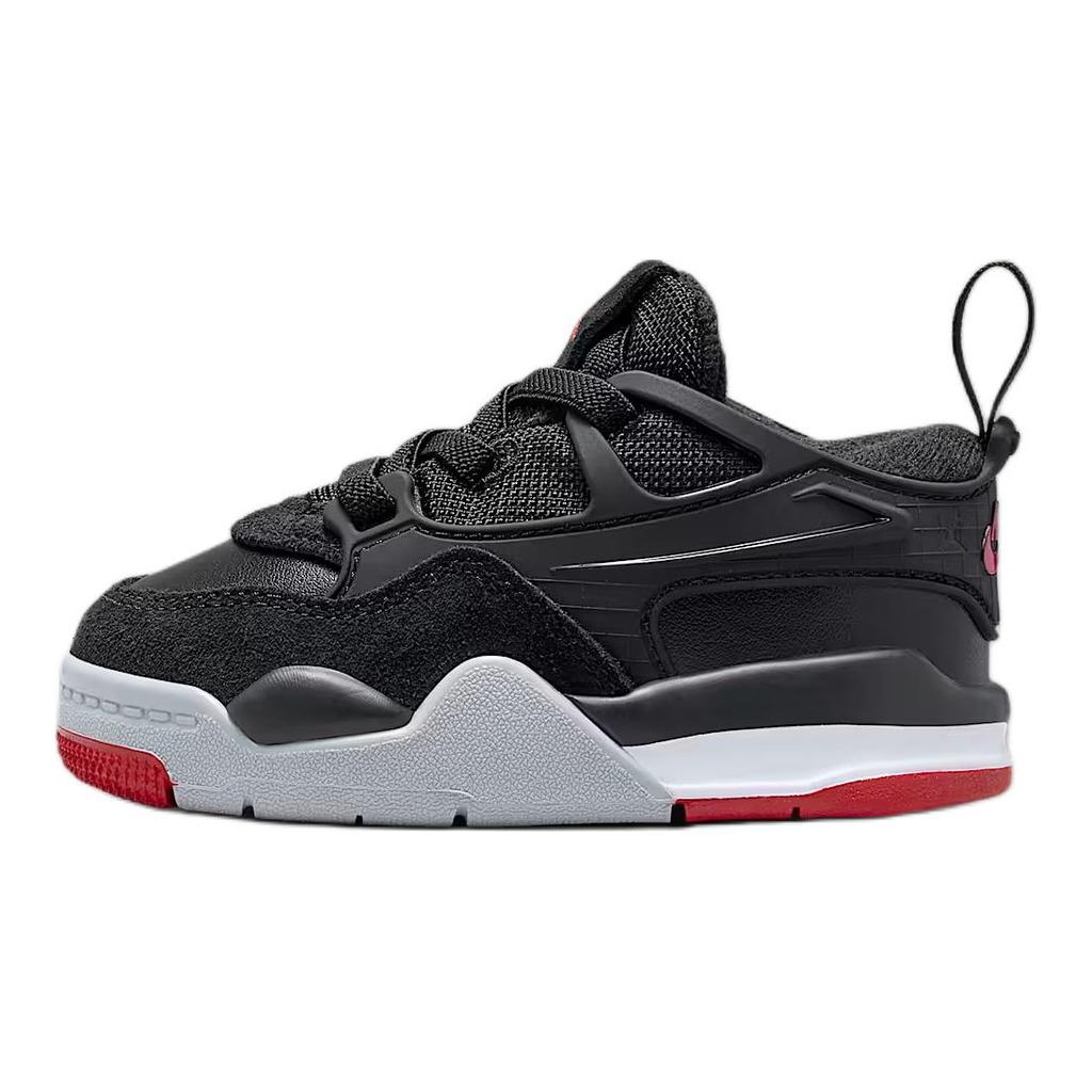 Air Jordan 4 RM TD Bred Baby Sneakers Black Varsity-Red White FQ7937-061