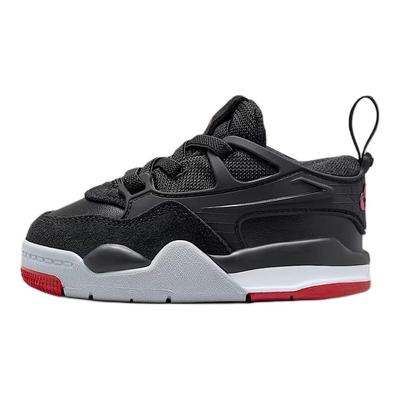 Air 4 RM TD Bred Baby Sneakers Black Varsity-Red White FQ7937-061