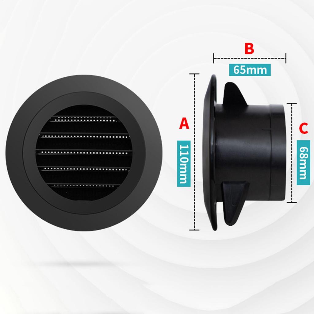 RV Air Louver Ceiling Vent RV Heater Exhaust Vents Cover Caravans Accessories Mobile Home Ventilation Parts for Vacation Travel