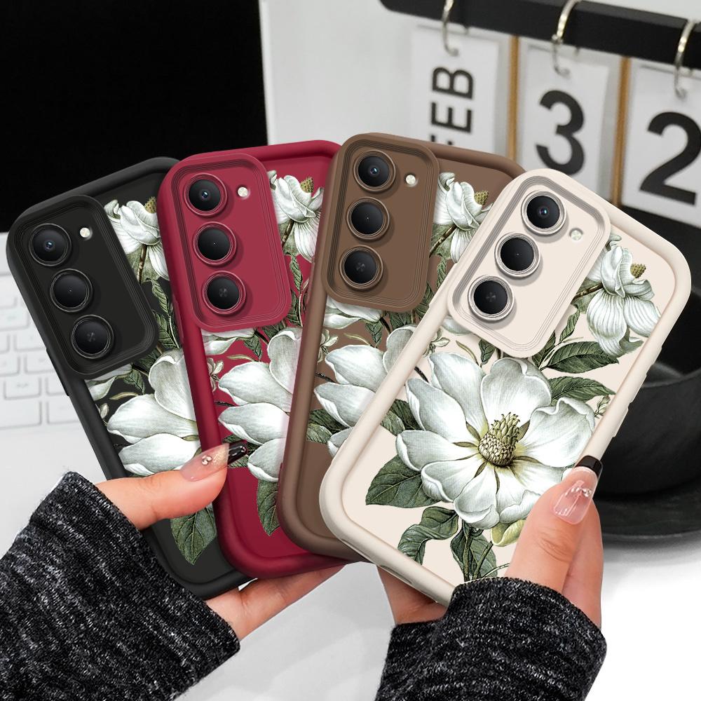Magnolia Flower Phone Case For Xiaomi Redmi 15 15C 14C 13 13C 12 12C 10 10C A1 A2 A3 A5 Plus 4G 5G Staircase Soft Cover