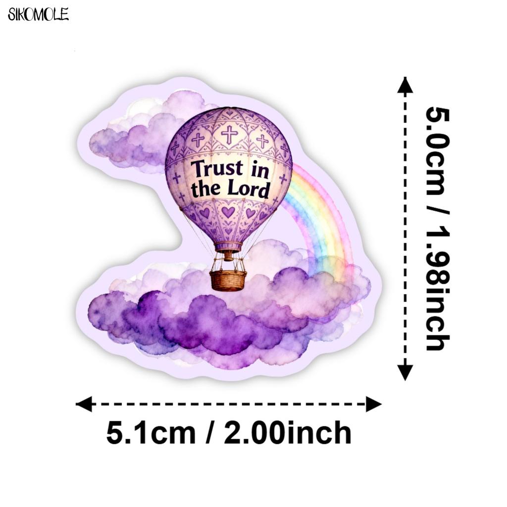 10 30 50PCS Beautiful Watercolor Inspirational Faith Text Stickers Book DIY Skateboard Toys Luggage Decoration Graffiti Sticker