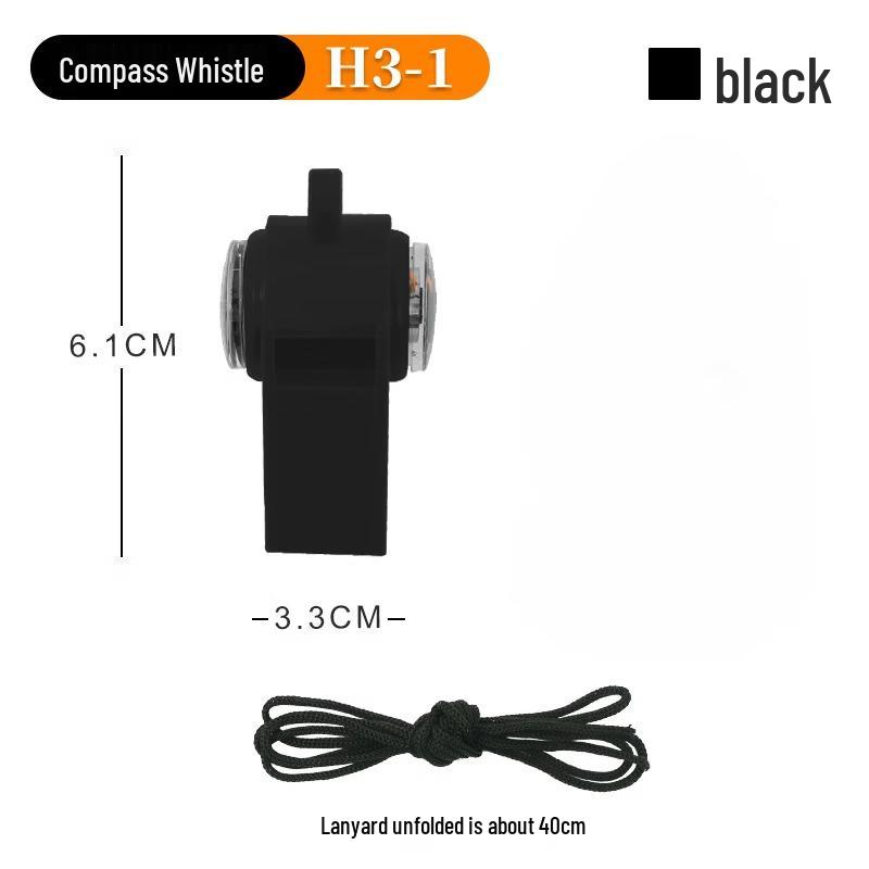 Brangdy 3-in-1 Whistle Compass Charm
