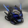 Maschera Cosplay Mech Soldato Cyberpunk Con Luce LED Schermo Sottotitoli Rolling Maschera Tecnologia Controllo App Set di Oggetti di Scena per Feste