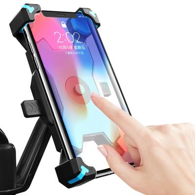 Phone Holder for Motorcycle 360° Bike Smartphone Cellphone Stand Rearview Mirror Clip Universal Lock