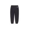 Li Ning Basketball Series Bad Five Solid Color Label Tapered Knit Sports Pants Women Bottoms Black AKLS128-2
