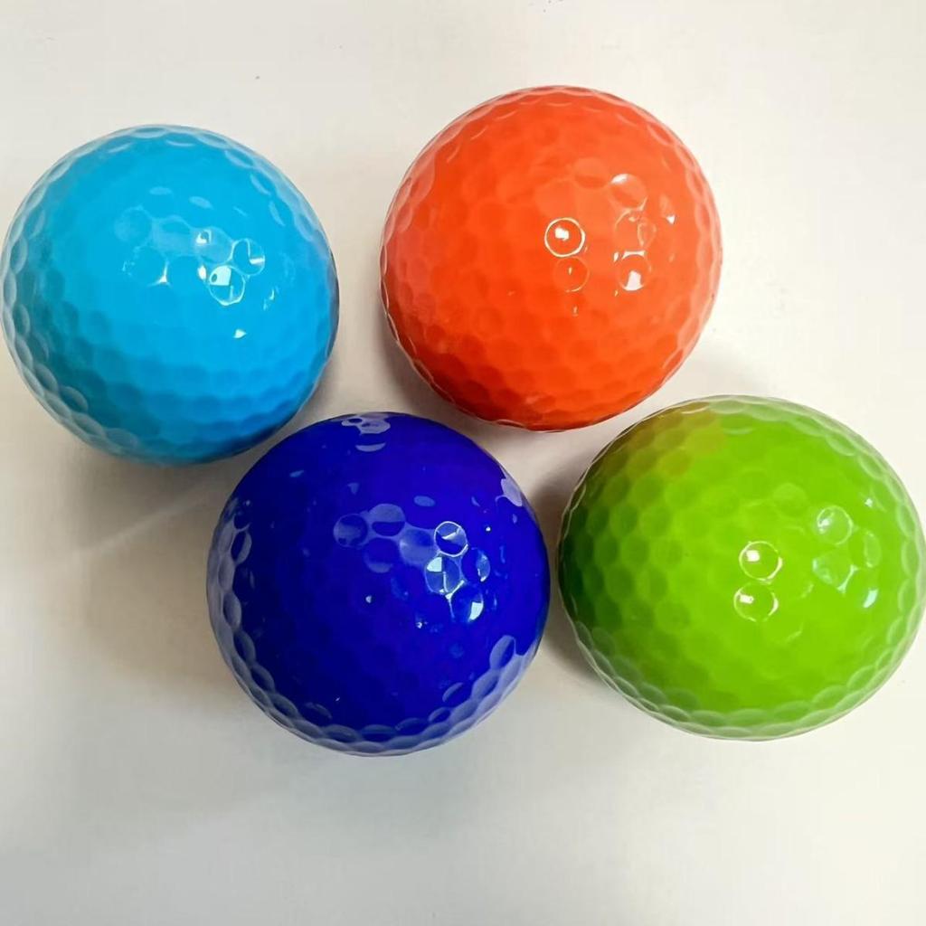 Two-Layer Colored Golf Practice Ball for Putting Green Training
