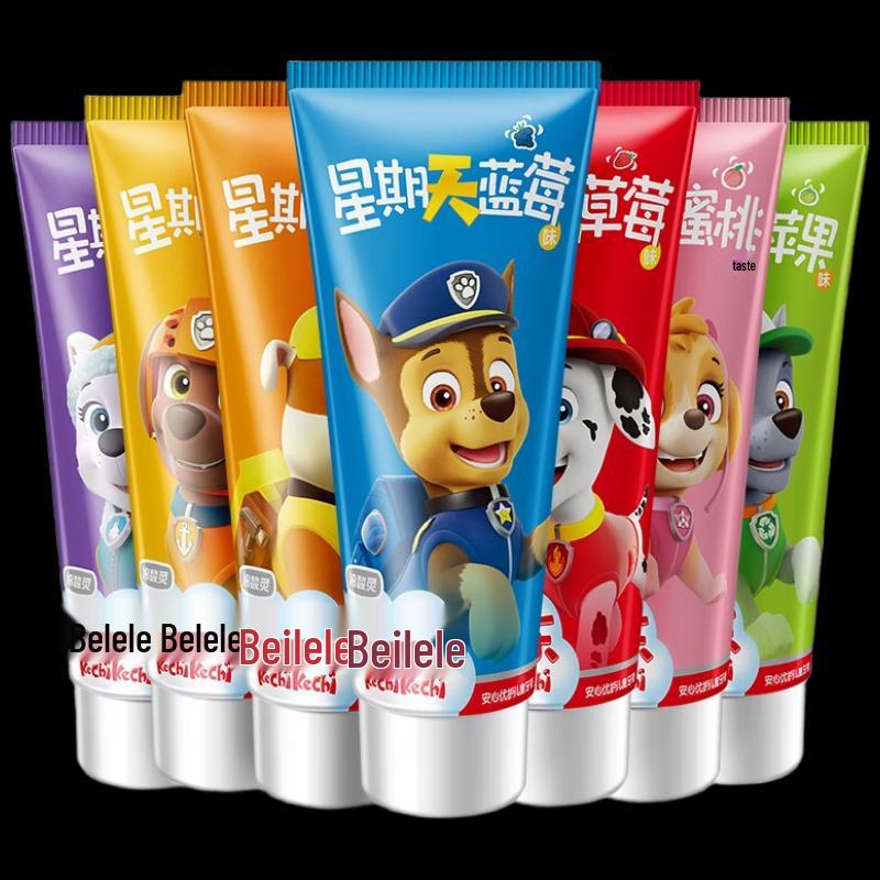 Beilele 7-Farben Spaß Kinderzahnpasta-Set