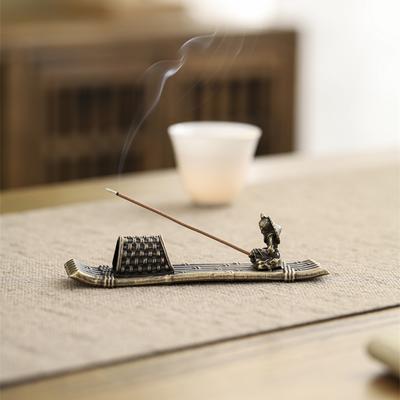 Legierung Bambusstabhalter, Jiang Taigong Angeln Räuchergefäß, Innen Aromatherapie Herd Räucherstäbchenhalter Dekoration