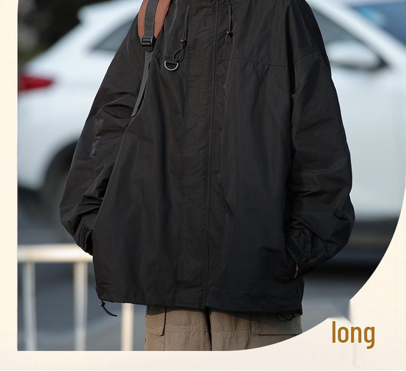 2024 Urban Cityboy Windbreaker: Trendy Unisex Hooded Jacket for Casual and Sporty Style