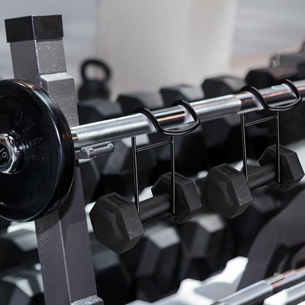 Heavy-Duty Dumbbell Spotter Hooks Safety Connector for Chest Workout  For Fitness & Training