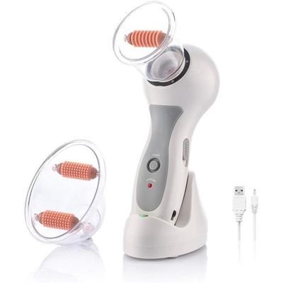 Elektrischer Anti-Cellulite-Massagegerät - CELLUSTOP - Tragbar - 2 Saugnäpfe - Weiß - USB163