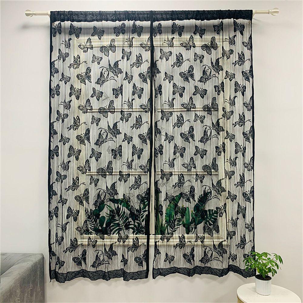 Curtains Tassel Butterfly String Curtain Screen Panel Hanging Beaded Curtains Door Fly Screen