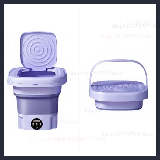 Home Mini Washing Machine Student Dormitory Lingerie Sock Portable Washing Machine 8L Large Capacity Foldable Washing Machine