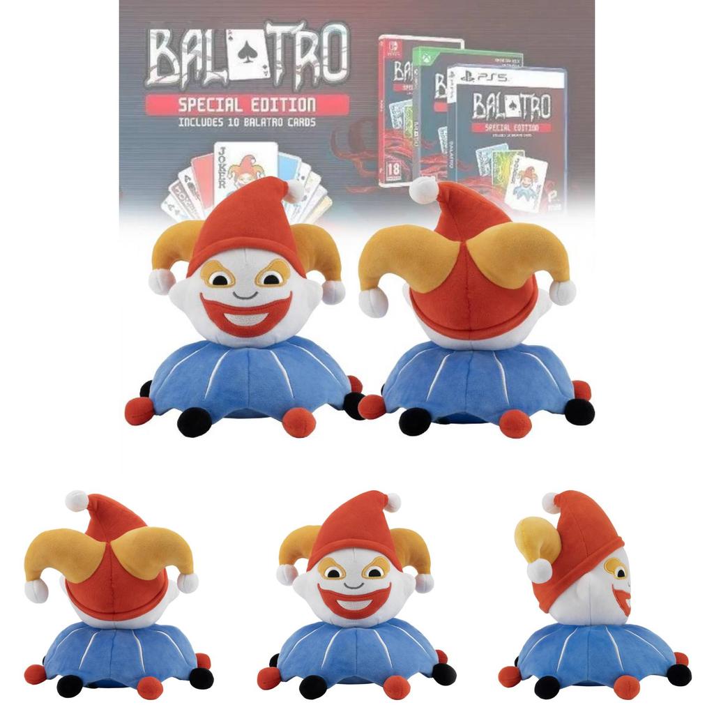 Adorable Balatro Jimbo Plush Soft Blue Clown Game Character Doll For Collectors