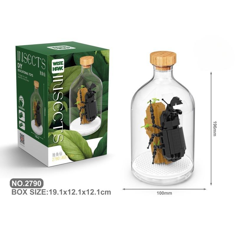 

Строительные блоки из насекомых Бабочка Жук Орел Строительные блоки из крошечных частиц Подводные существа Украшения Игрушки