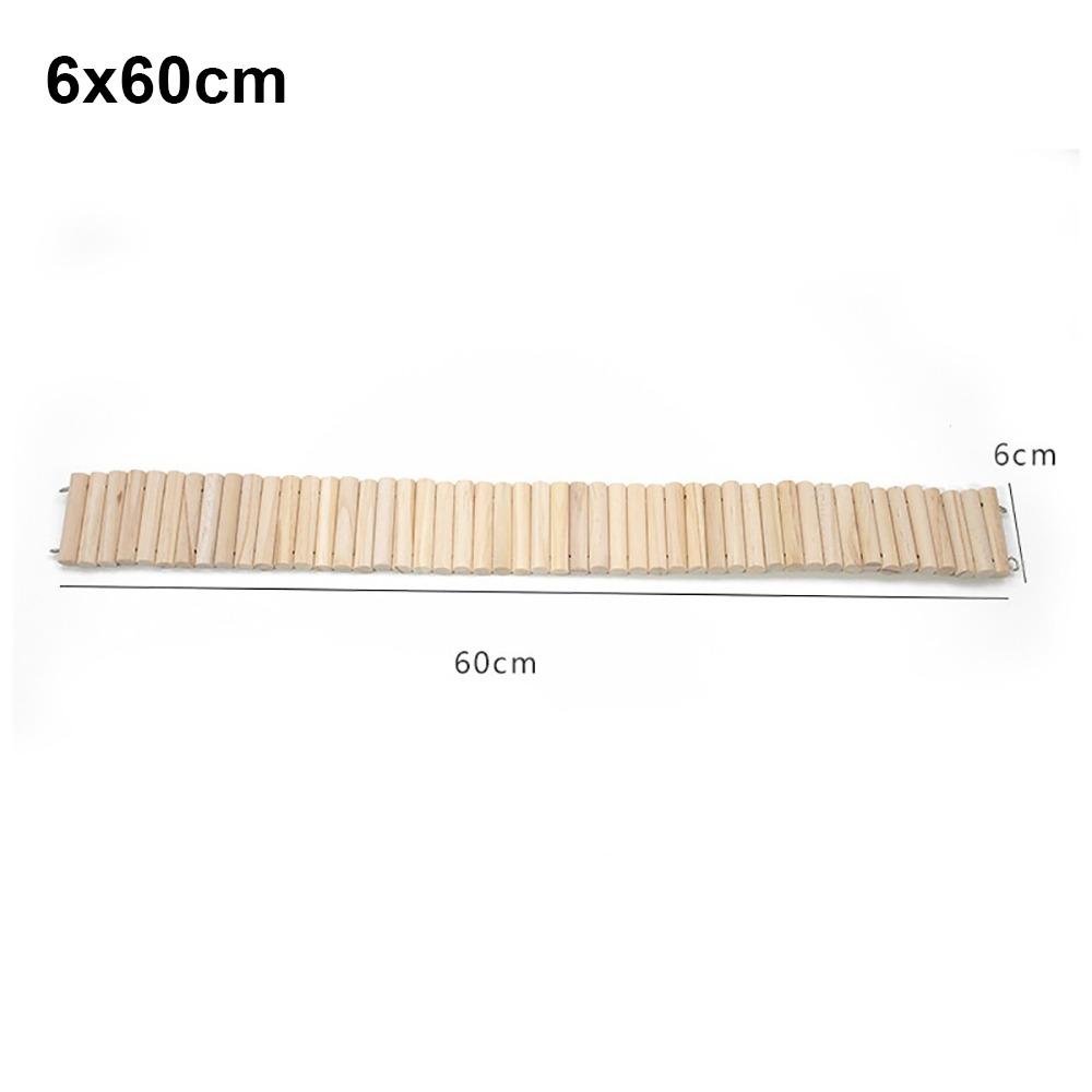 1 ks Snadno instalovatelná závěsná klecová dekorace Dřevěná podlahová plošina Potřeby pro malá zvířata