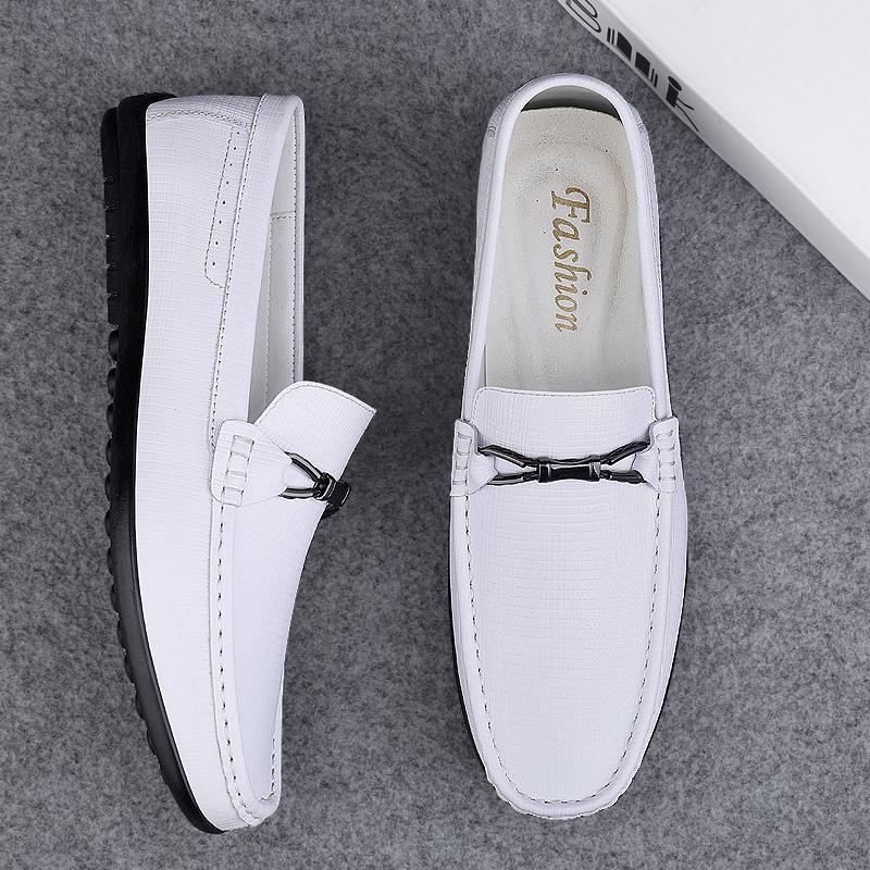High Quality Men Business Dating Loafers Shoes Luxury Comfortable Flats Genuine Leather Shoes Mens Casual Slip On Driving Shoes