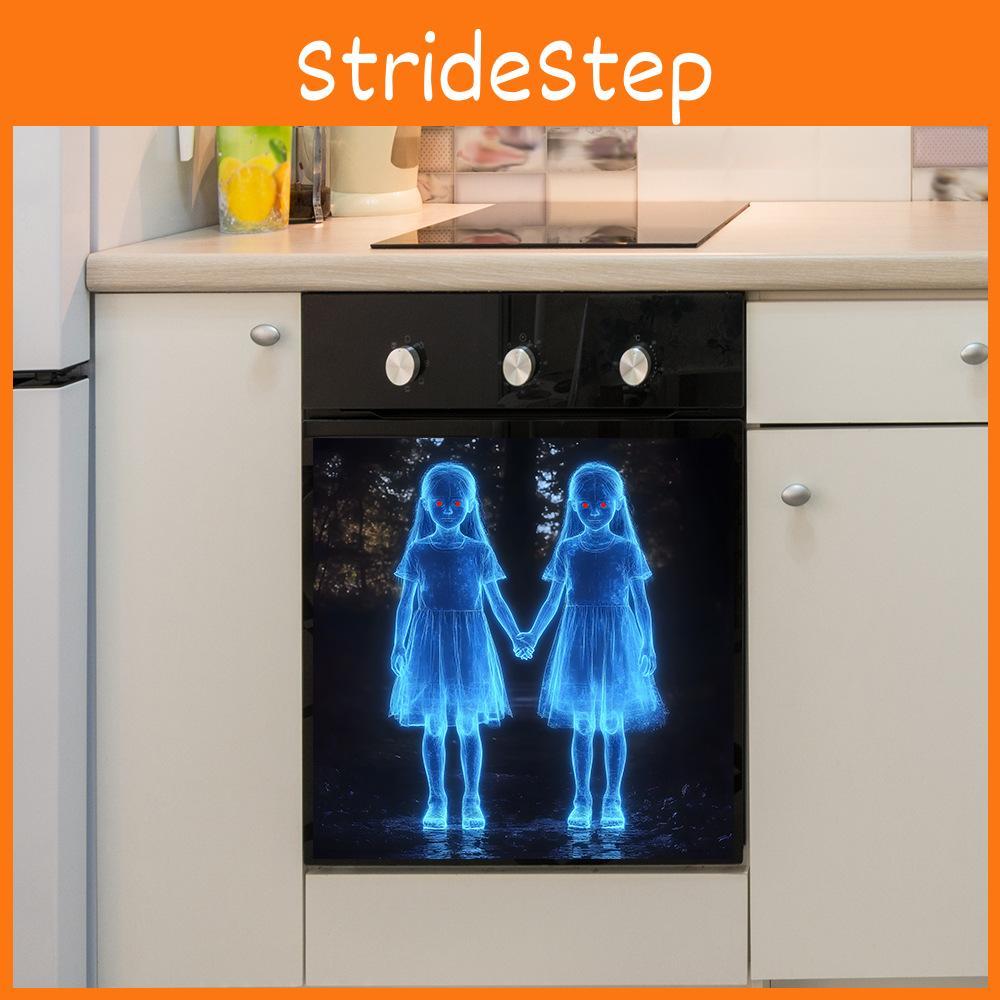 Halloween Hand In Hand Ghost Girl Glass Kitchen Home Decoration Wall Stickers