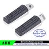 CVK 1Pair Aluminum Alloy Anti-Skid Black CNC Folding Foot Pegs Pedal Rest Front and Rear Footpegs Footrest For YAMAHA FZ6N