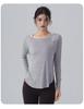 Women's Long Sleeve Ribbed Yoga Top - Autumn/Winter Collection, Slim Fit, Nude Feeling, Perfect for Pilates & Outdoor Sportswear