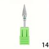 1 Pc Tungsten Carbid Nail Drill Bits Electric Manicure Drill Accessory Milling Cutters for Nail Gel Polish Remover Nail Tools