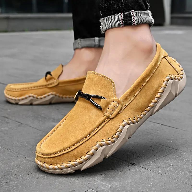 Loafers Shoes Men 2025 Spring Clasicc Comfy Man Flat Moccasin Fashion Shoes Men Slip on Boat Shoes For Men Casual Shoes
