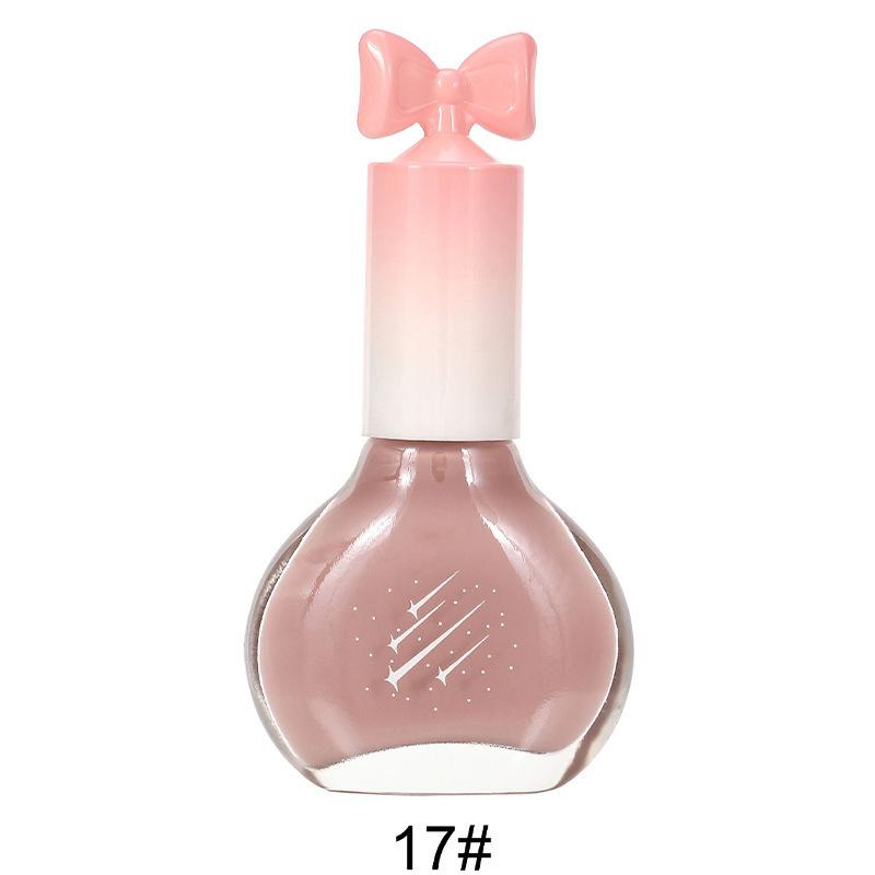 Nail Polish No Bake Oily Fast Drying Non-tearable Nude Color Long Lasting Waterproof Nail Polish
