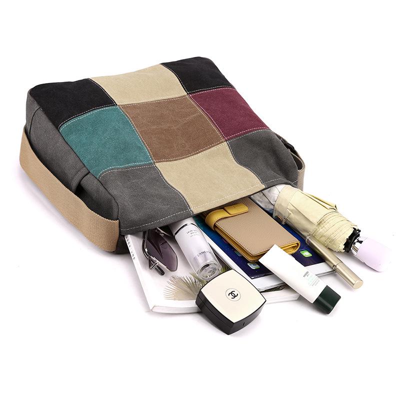 2025 Trendy Women's Large Capacity Korean Style Canvas Shoulder Bag