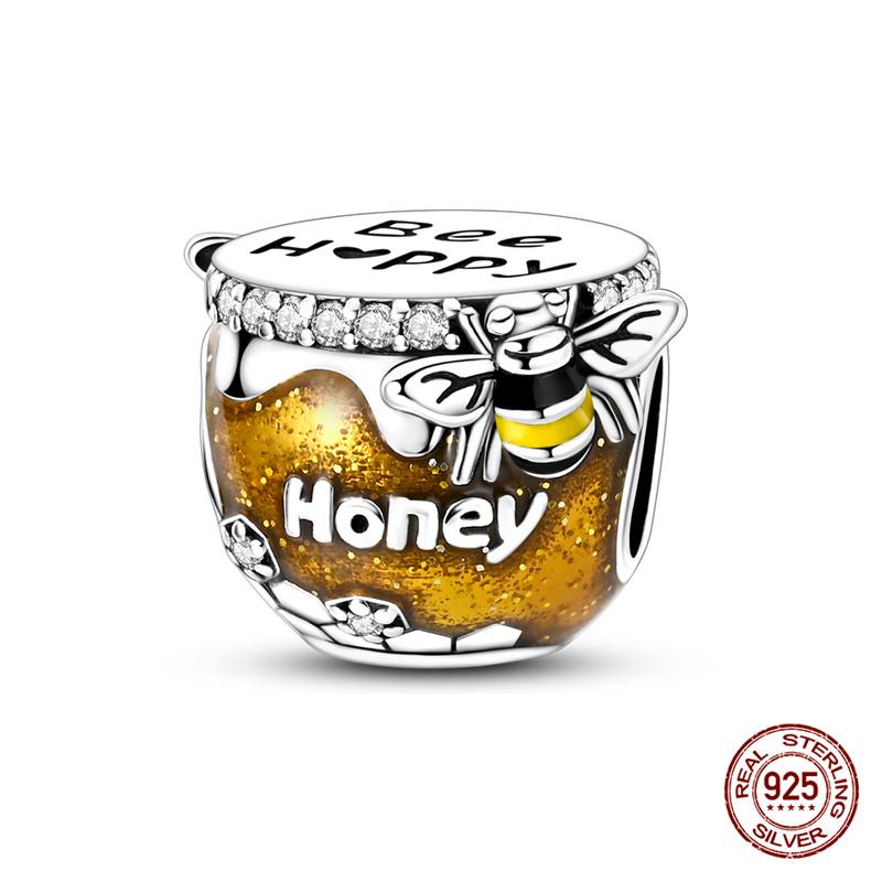 Original Charm Copper Three Colors Of Camellia Perfume Charm Beads Fit 3Mm Original Bracelet For Women Diy Fine Jewelry Gift