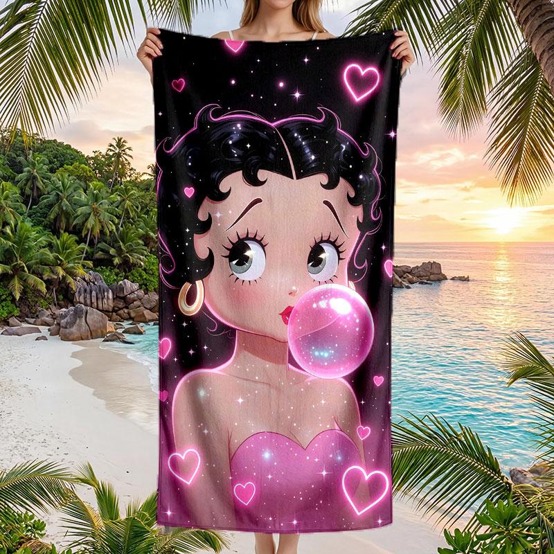 Large Beach Towel Quick Dry Absorbent Towel For Beach IndoorBetty Boop