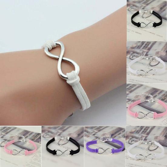 

Браслет Infinity Lucky 8, регулируемый браслет-цепочка унисекс, ювелирные изделия